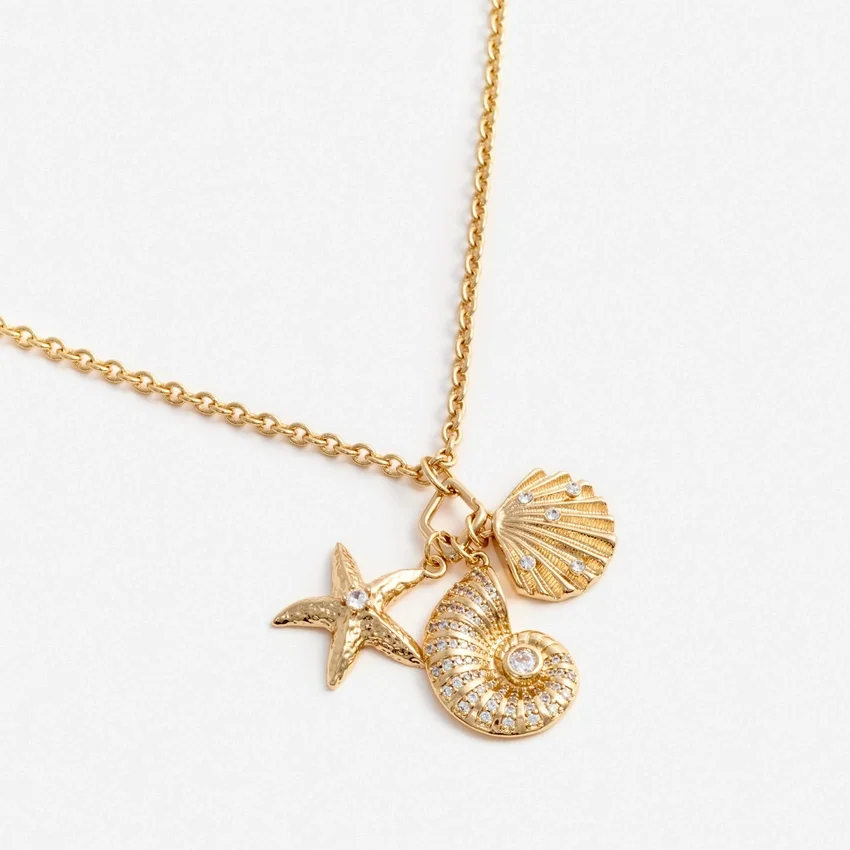Gold Multi Charm Necklace Gold Multi Charm Necklace