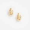 Gold Pearl Cluster Earrings Gold Pearl Cluster Earrings
