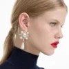Gold Pearl Droplet Earrings