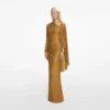 Gold Rhinestone Drape Maxi Dress Gold Rhinestone Drape Maxi Dress