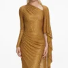 Gold Rhinestone Drape Maxi Dress Gold Rhinestone Drape Maxi Dress