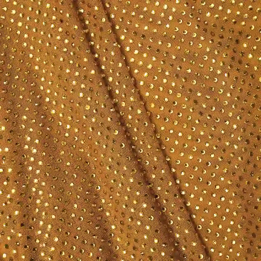 Gold Rhinestone Drape Maxi Dress Gold Rhinestone Drape Maxi Dress