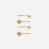 Gold Shell Hair Slides Gold Shell Hair Slides