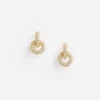 Gold Small Crystal Hoop Earring Gold Small Crystal Hoop Earring