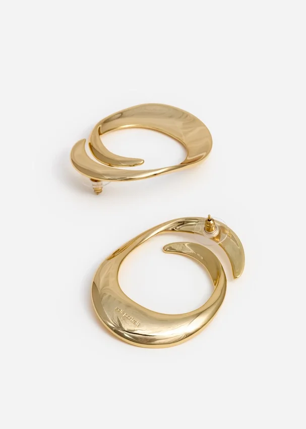 Gold Swirl Earrings Gold Swirl Earrings