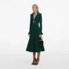 Green Keyhole Knit Midi Dress Green Keyhole Knit Midi Dress