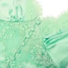 Green Satin Lace Top Green Satin Lace Top