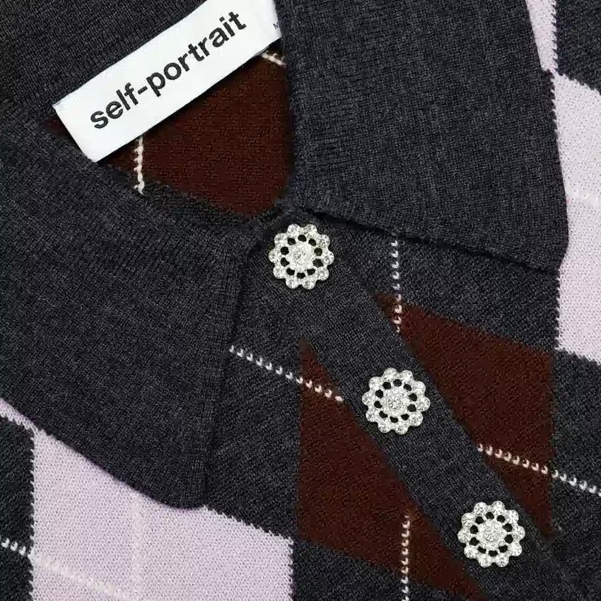 Grey Argyle Lightweight Jumper Grey Argyle Lightweight Jumper