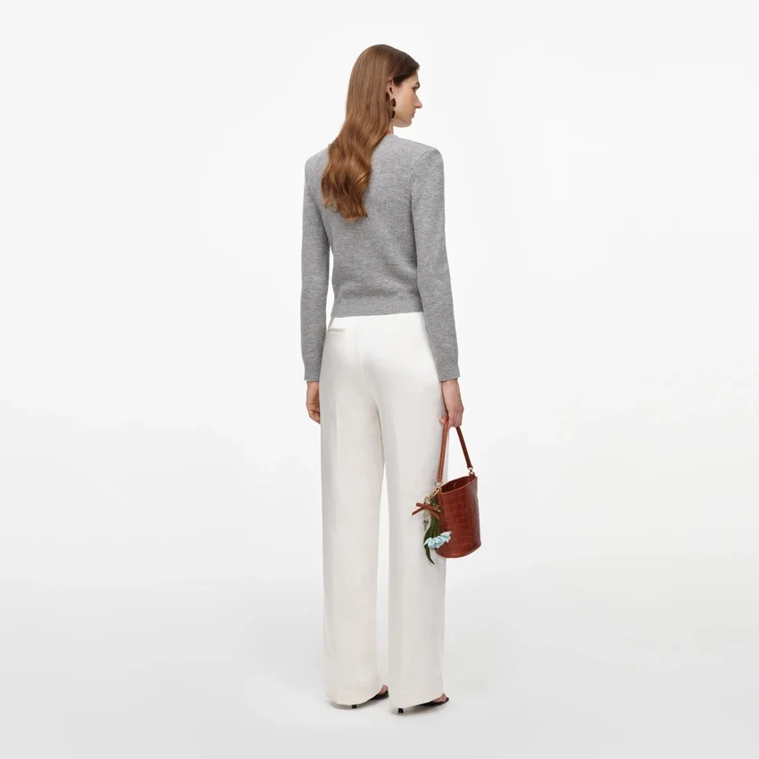 Grey Flower Wool Jumper Grey Flower Wool Jumper