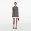 Grey Herringbone Mini Dress Grey Herringbone Mini Dress
