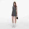 Grey Herringbone Scarf Detail Mini Dress Grey Herringbone Scarf Detail Mini Dress