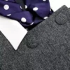 Grey Herringbone Scarf Detail Mini Dress Grey Herringbone Scarf Detail Mini Dress