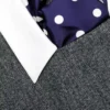 Grey Herringbone Scarf Detail Top Grey Herringbone Scarf Detail Top