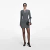 Grey Knit Playsuit Mini Dress Grey Knit Playsuit Mini Dress