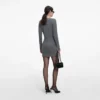 Grey Knit Playsuit Mini Dress Grey Knit Playsuit Mini Dress