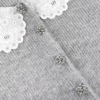 Grey Lace Collar Cardigan Grey Lace Collar Cardigan