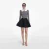 Grey Lace Collar Knit Top Grey Lace Collar Knit Top