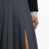 Grey Pleated Maxi Skirt Grey Pleated Maxi Skirt