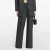 Grey Rhinestone Pinstripe Trousers Grey Rhinestone Pinstripe Trousers