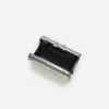 Grey Satin Crystal Clutch Bag Grey Satin Crystal Clutch Bag