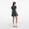 Grey Tailored Flower Detail Mini Dress Grey Tailored Flower Detail Mini Dress