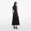 Grey Tailored Polka Dot Midi Dress Grey Tailored Polka Dot Midi Dress