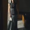 Grey Tailored Satin Maxi Dress Grey Tailored Satin Maxi Dress