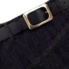 Indigo Denim Belted Midi Skirt Indigo Denim Belted Midi Skirt