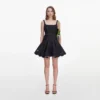 Indigo Denim Bow Embroidered Mini Dress Indigo Denim Bow Embroidered Mini Dress