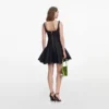 Indigo Denim Bow Embroidered Mini Dress Indigo Denim Bow Embroidered Mini Dress