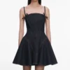 Indigo Denim Bow Mini Dress Indigo Denim Bow Mini Dress