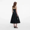 Indigo Denim Flared Midi Dress Indigo Denim Flared Midi Dress