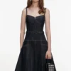 Indigo Denim Flared Midi Dress Indigo Denim Flared Midi Dress