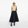 Indigo Denim Flared Midi Skirt Indigo Denim Flared Midi Skirt
