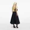 Indigo Denim Flared Midi Skirt Indigo Denim Flared Midi Skirt