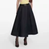 Indigo Denim Flared Midi Skirt Indigo Denim Flared Midi Skirt