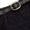 Indigo Denim Flared Midi Skirt Indigo Denim Flared Midi Skirt
