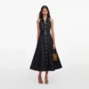 Indigo Denim Halterneck Midi Dress Indigo Denim Halterneck Midi Dress