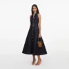 Indigo Denim Halterneck Midi Dress Indigo Denim Halterneck Midi Dress
