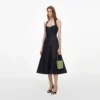 Indigo Denim Halterneck Midi Dress Indigo Denim Halterneck Midi Dress