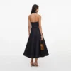 Indigo Denim Halterneck Midi Dress Indigo Denim Halterneck Midi Dress