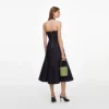 Indigo Denim Halterneck Midi Dress Indigo Denim Halterneck Midi Dress