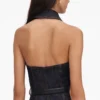 Indigo Denim Halterneck Midi Dress Indigo Denim Halterneck Midi Dress