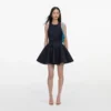 Indigo Denim Halterneck Mini Dress Indigo Denim Halterneck Mini Dress