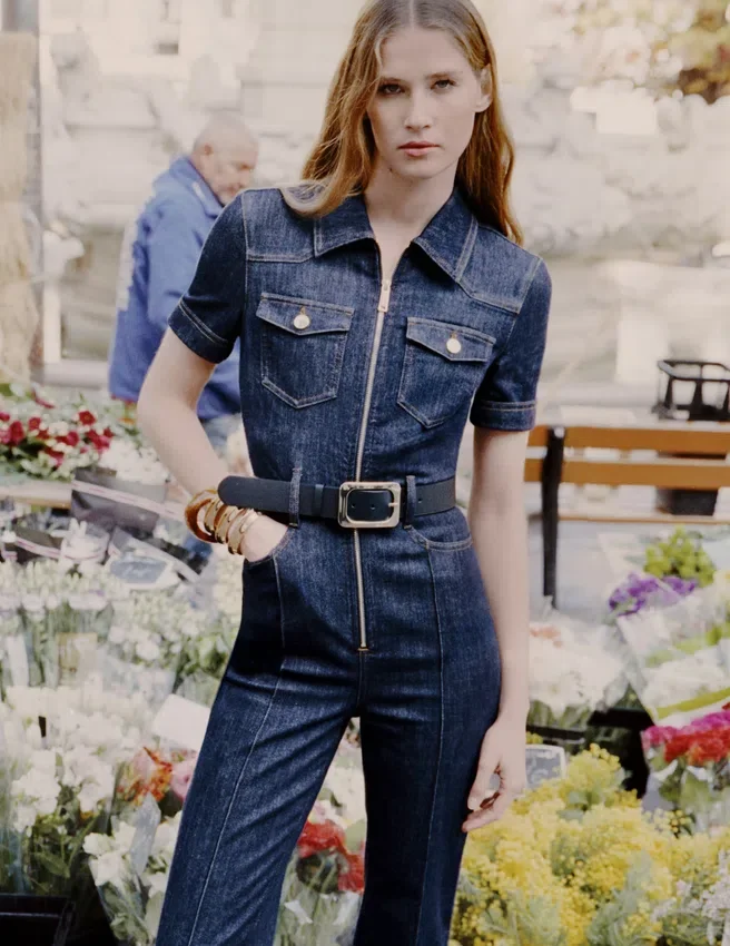 Indigo Denim Jumpsuit Indigo Denim Jumpsuit