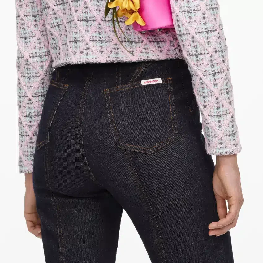 Indigo High Waisted Denim Jeans Indigo High Waisted Denim Jeans