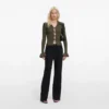 Khaki Button Down Knit Top Khaki Button Down Knit Top