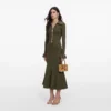 Khaki Knit Midi Skirt Khaki Knit Midi Skirt