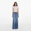 Light Blue Rhinestone Stripe Denim Jeans Light Blue Rhinestone Stripe Denim Jeans