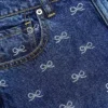 Lightweight Bow Embellished Jeans Lightweight Bow Embellished Jeans